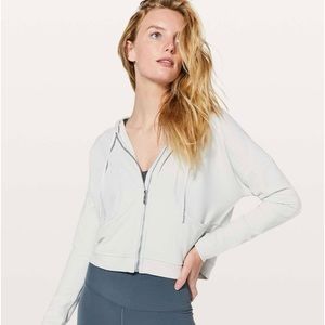 SOLD! Lululemon NEXT MOVE JACKET Zip Up Crop Hoodie Vapor Size 4
